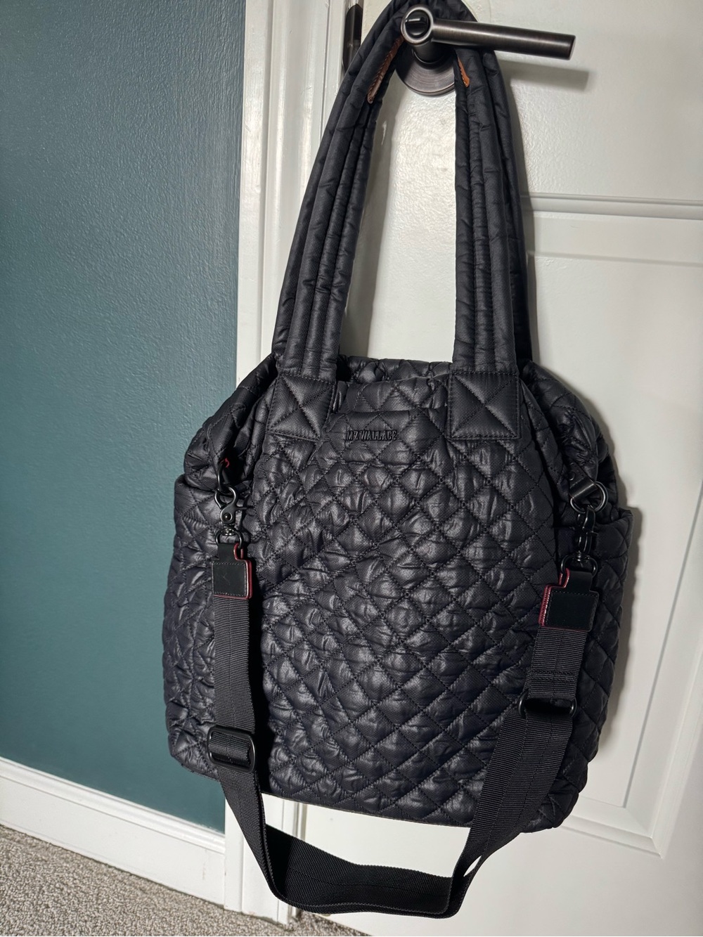 MZ Wallace Max bag Black Quilted with Detachable Strap